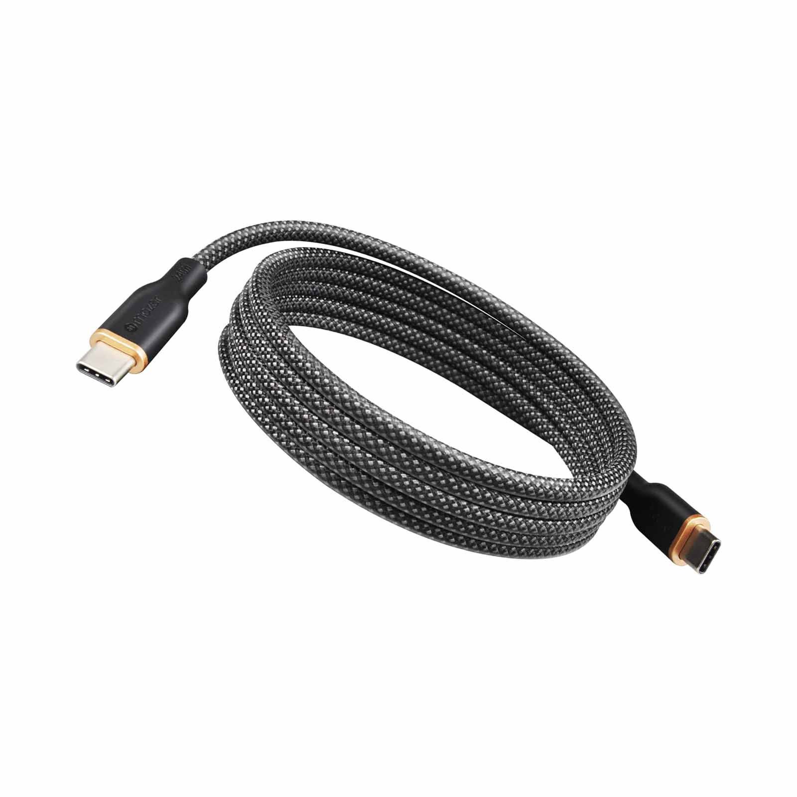 MAZER Magnetic 1m/240w Fast Charging Cable - Black M-COBRA-C1240-BK-image 1