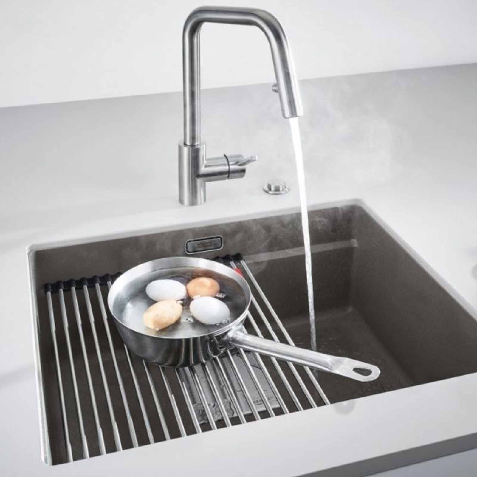 FRANKE Kubus Single Bowl Fragranite Kitchen Sink - Slate Grey KNG-110-52SL-image 3