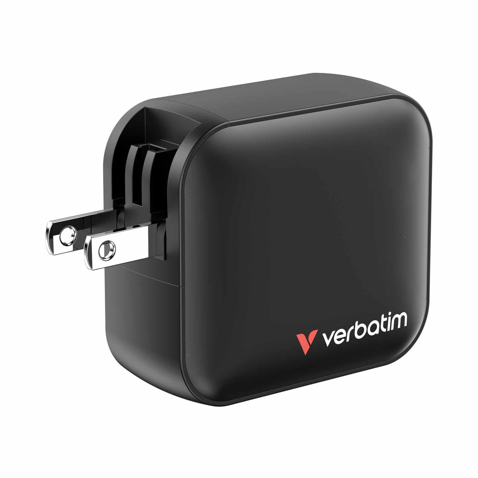 VERBATIM Mini Gan Charger 100w 3 Port Us Plug W Eu And Uk Adapter VM32230-image 7