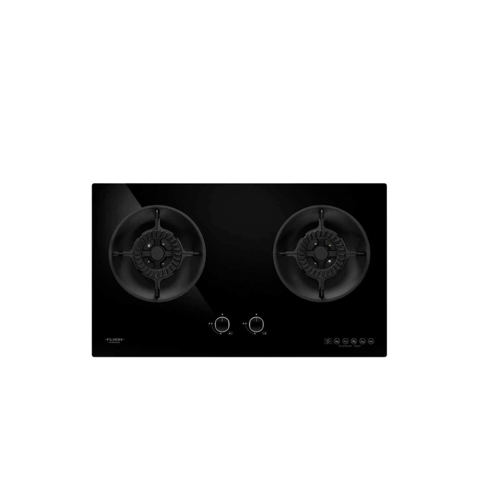 FUJIOH 78cm 2 Burners Gas Hob (lpg) - Glass (exclude Installation) FH-GS6520 SVGL LPG