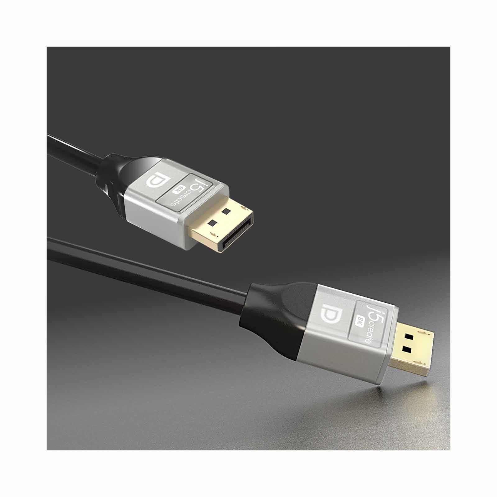 J5CREATE 8k Displayport 1.4 Cable (1m) JDC43L10-image 4
