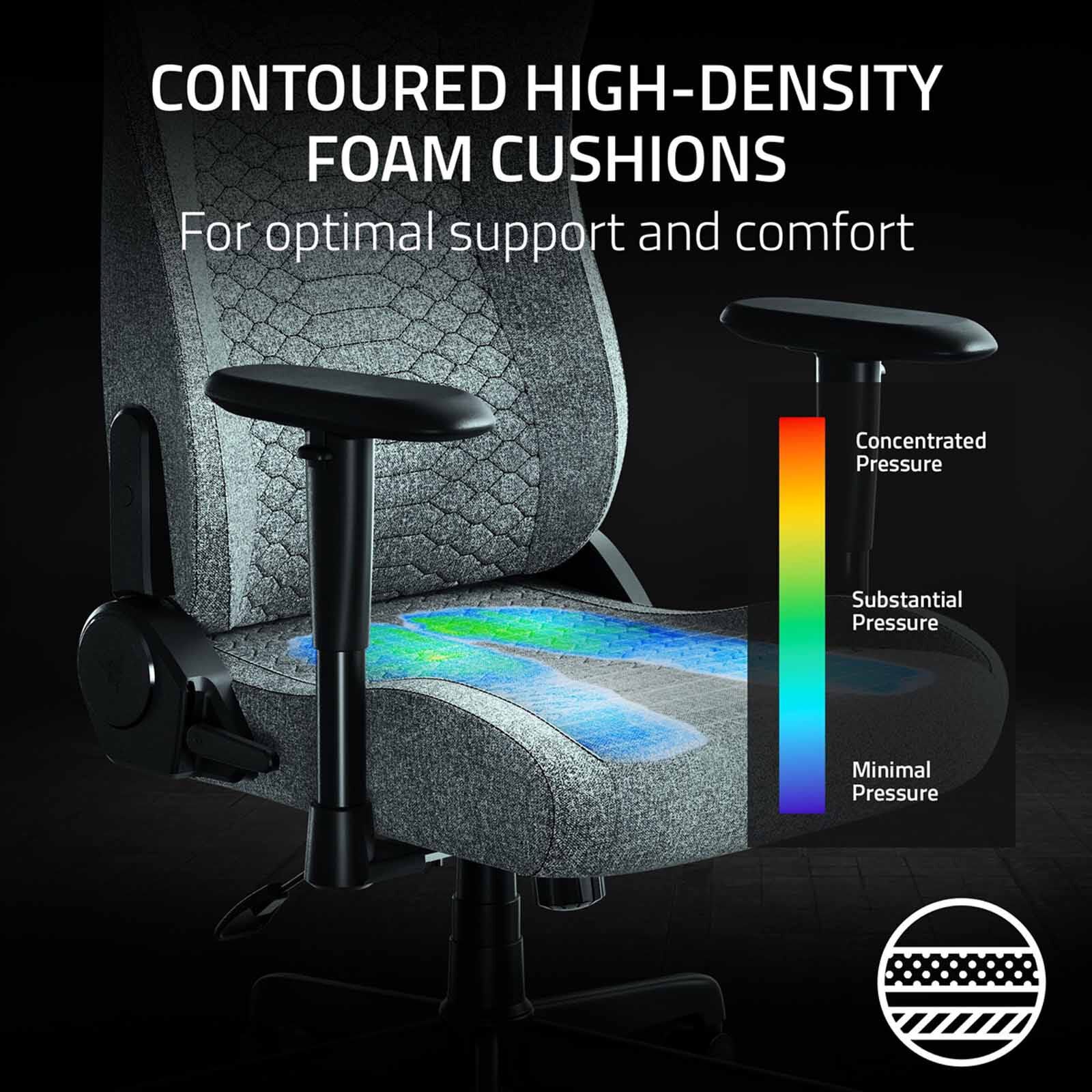 RAZER Iskur V2 X - Gaming Chair - Light Gray Fabric RZ38-05310200-R3UA-image 3