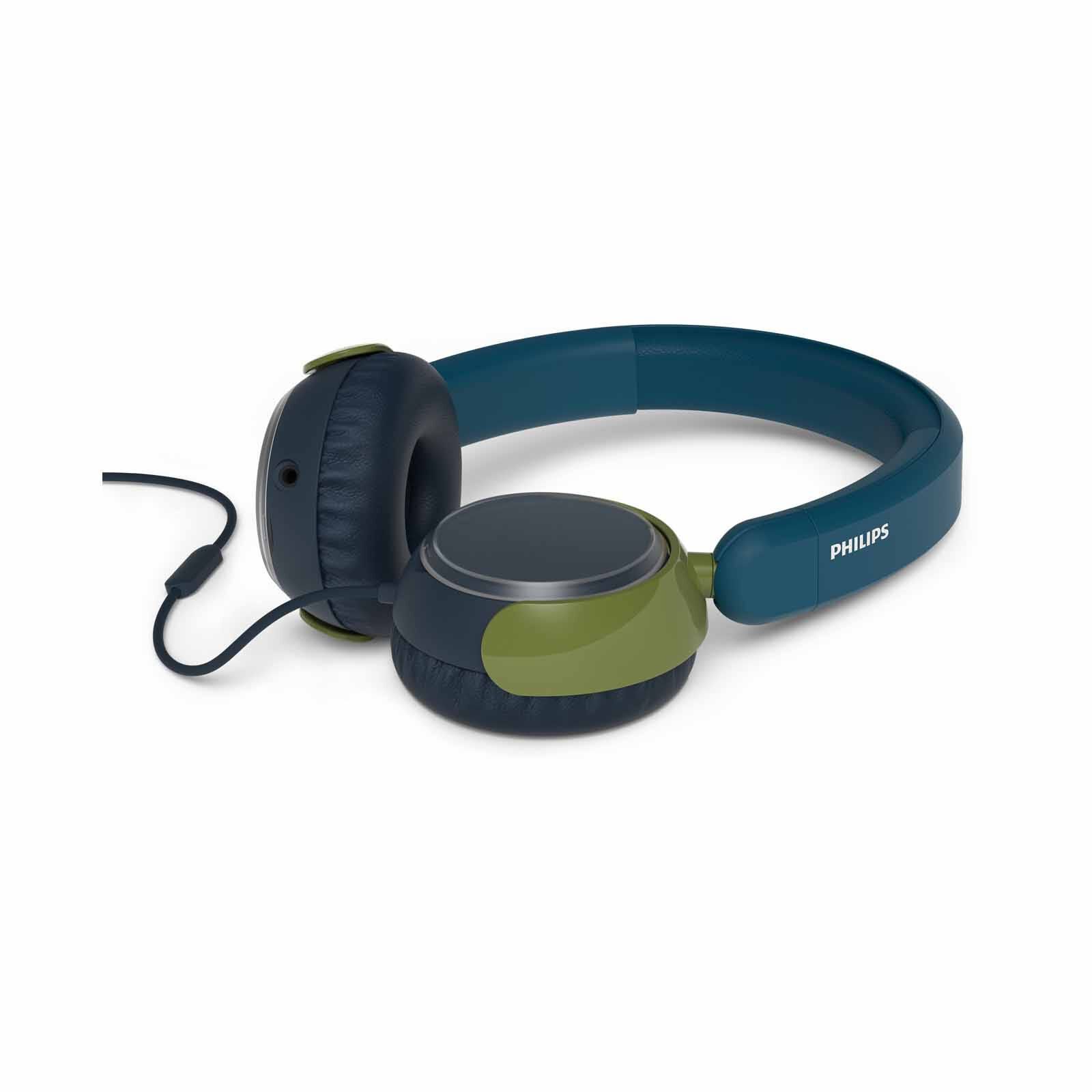 PHILIPS Kids Wired On-ear Headphones Crystal Teal TAK2000CT/00-image 2