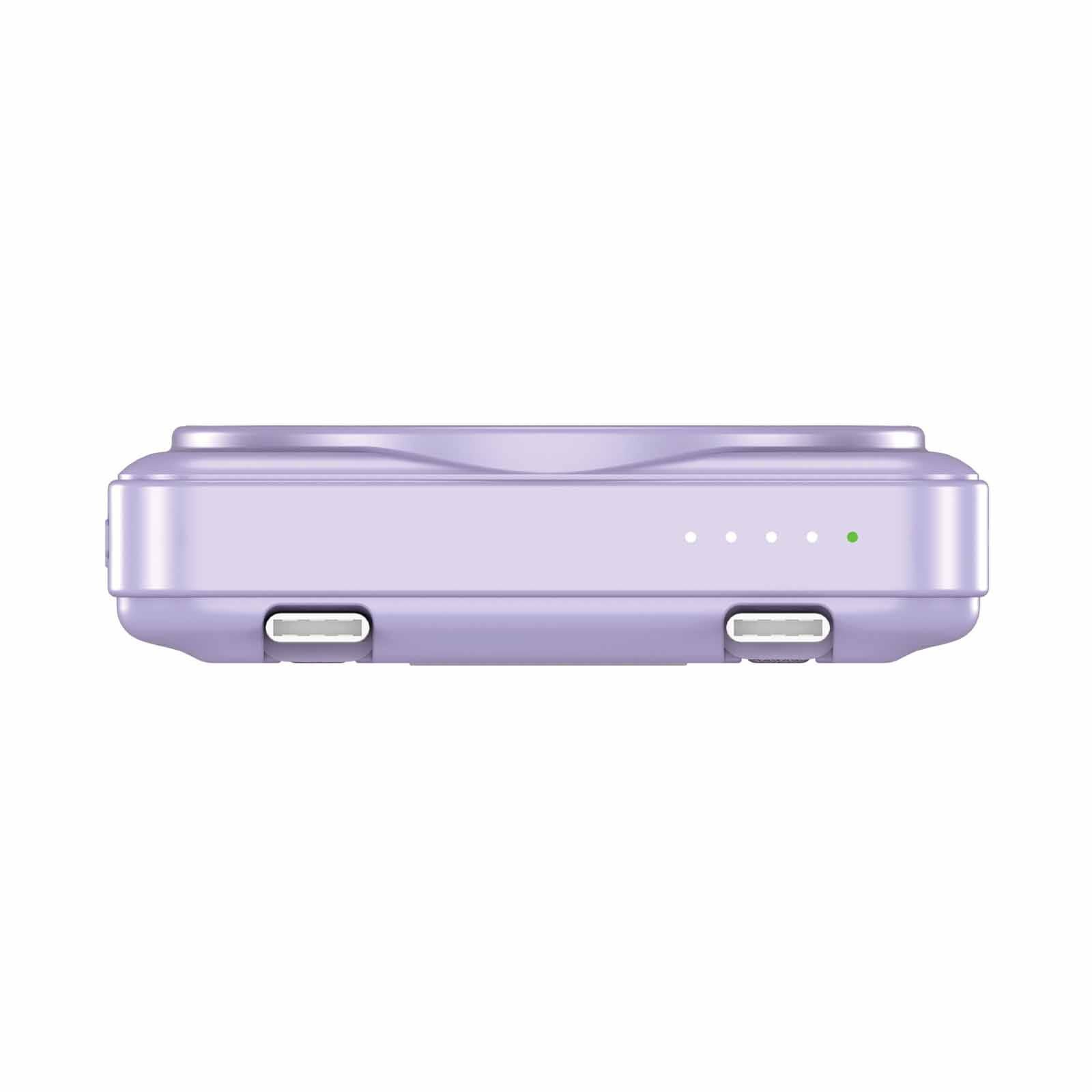 VERBATIM Powerbank Magnetic Wireless Charge 10000mah 2 X C Stand Purple VM32270-image 4