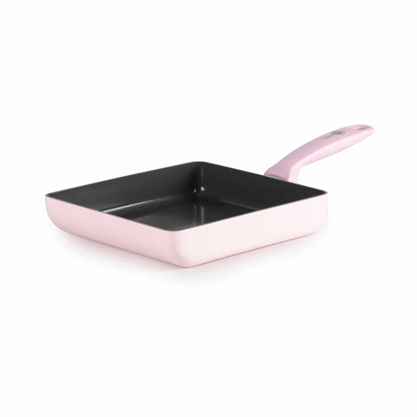 GREENPAN Torino 22 X 20cm Rectangular Egg Pan, Pink [pfas Free] GPTO687153