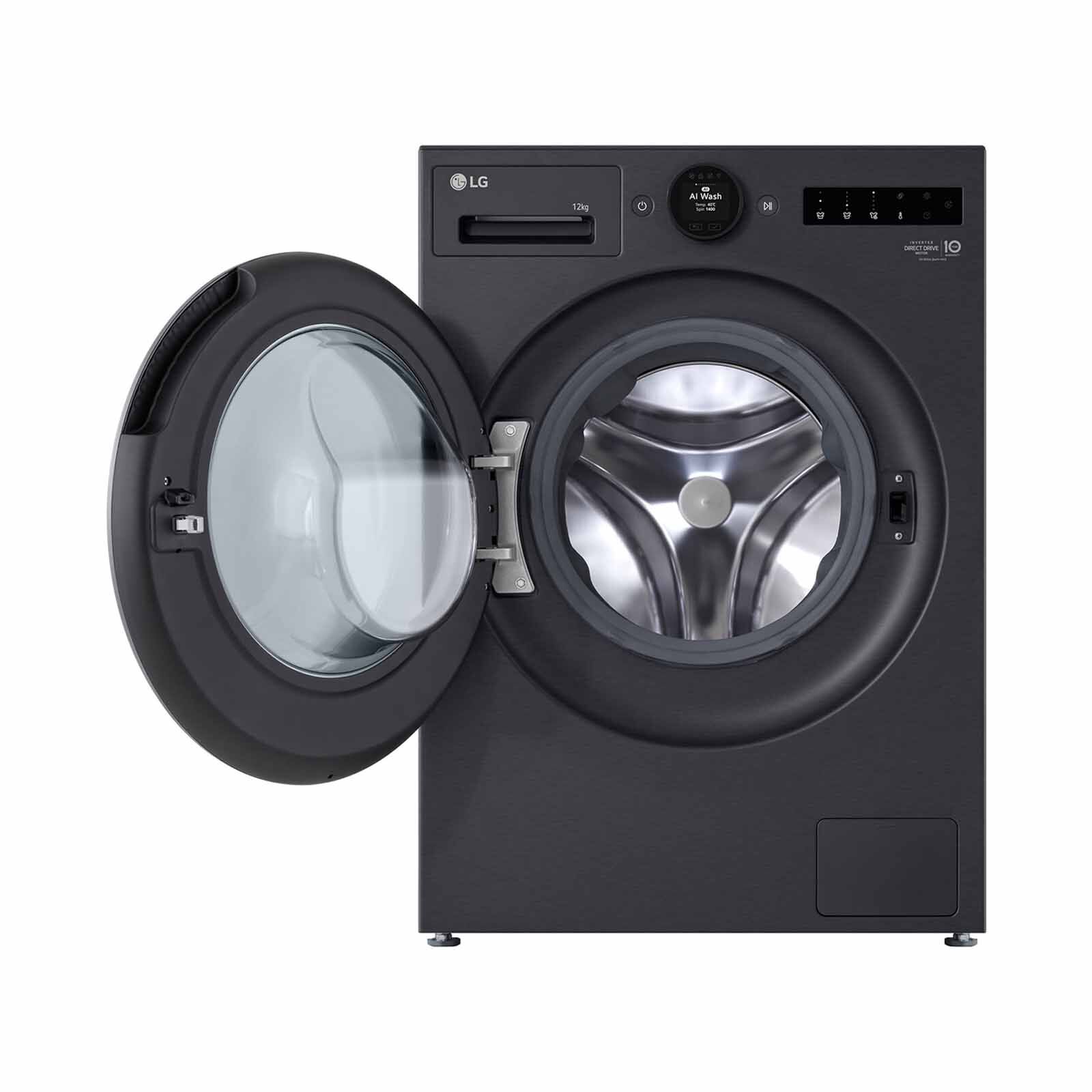 LG Fron Load Washer - Matt Black (12kg) FX1412S2KA-image 4