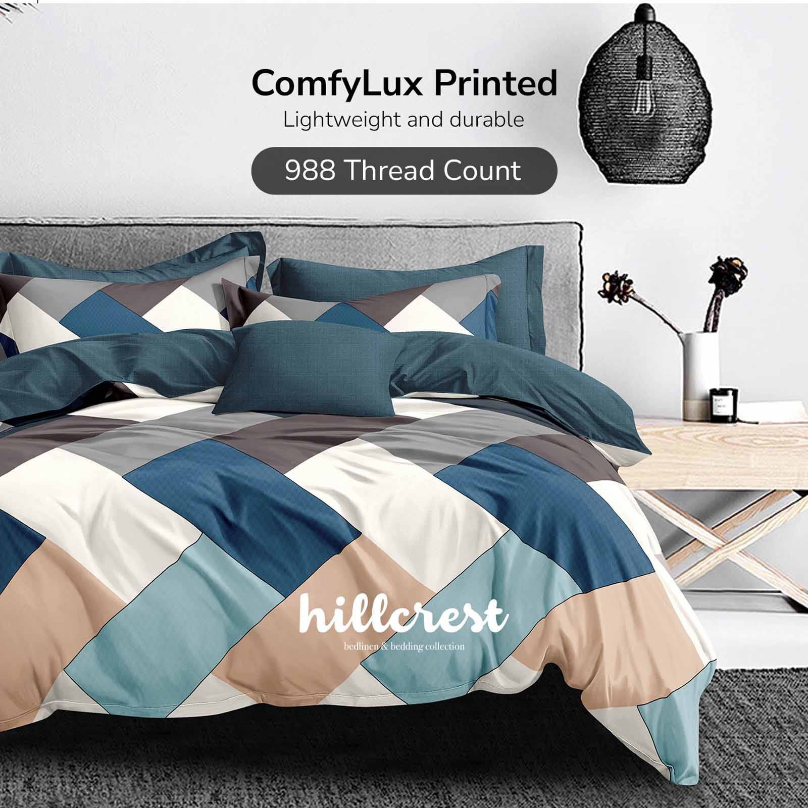 HILLCREST Hillcrest I 988tc Comfylux I Printed I Super Single Fitted Sheet Set I Ply ( Oe ) 6831 I SS I FS I PLY-image 1