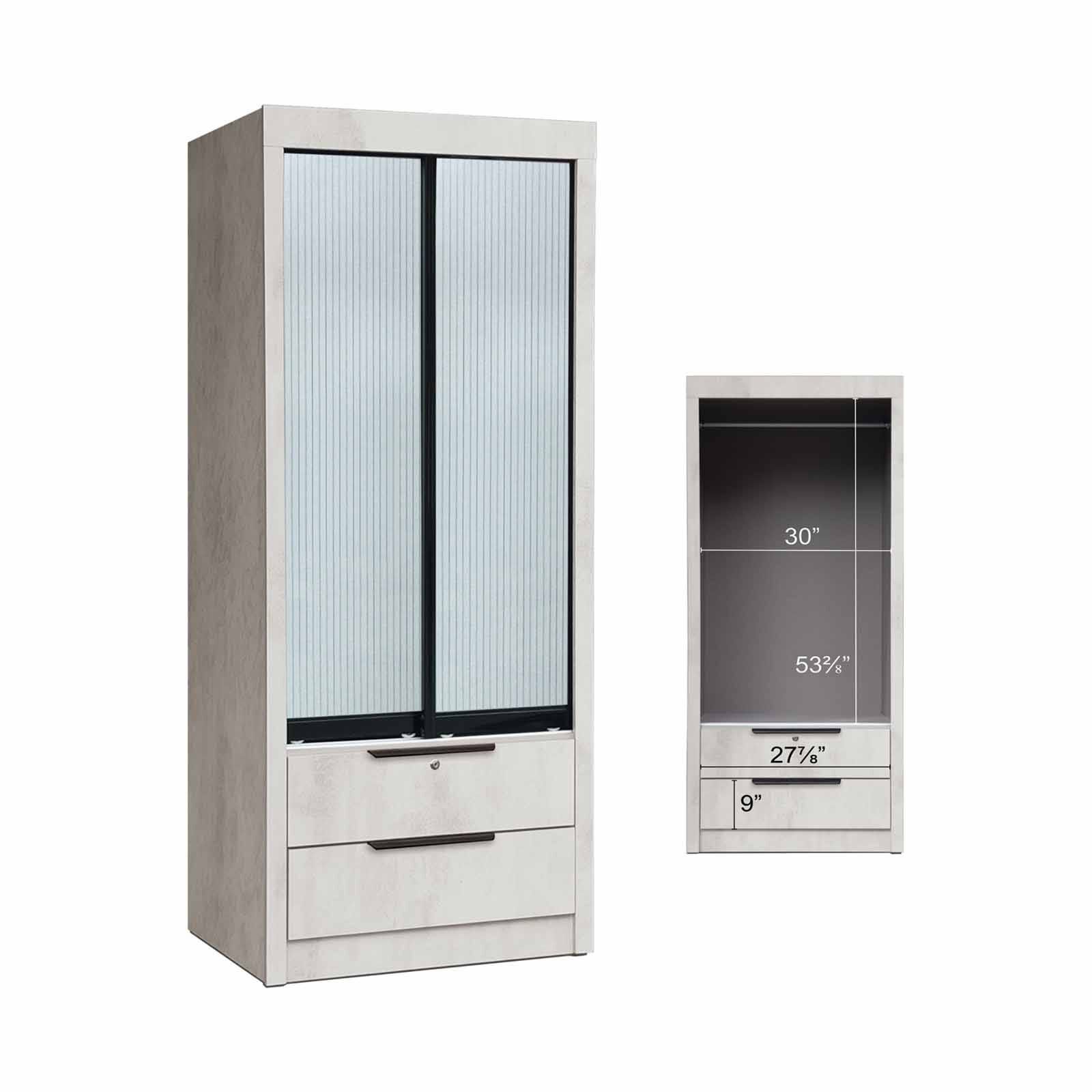 SMARTBOX Sliding Wardrobe (solid Plywood) HANNO GREY-image null