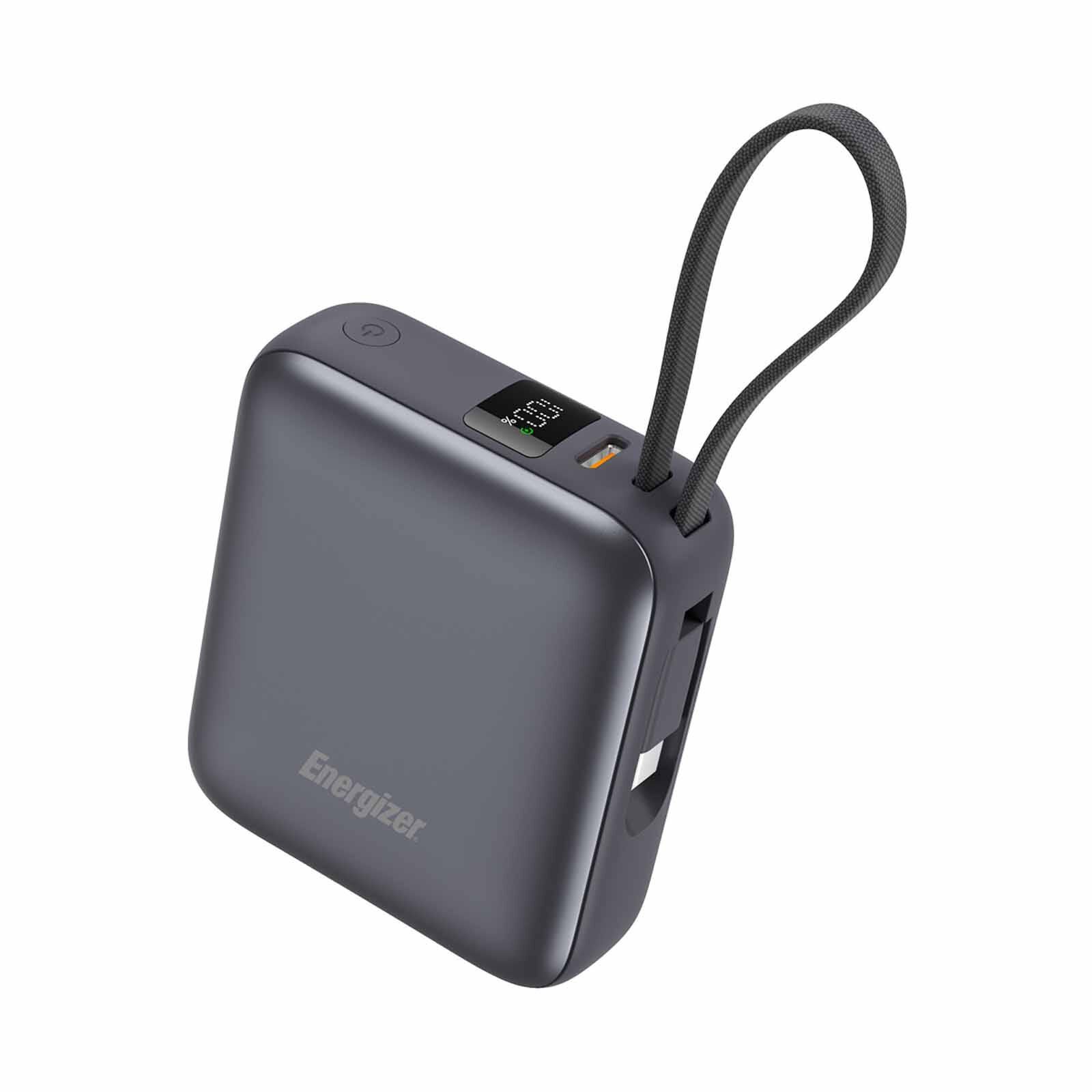 ENERGIZER 10000mah Pd+qc Lcd Built In Usb-c Cable Ccc Powerbank UE10082PQ_GY_CL-image 1