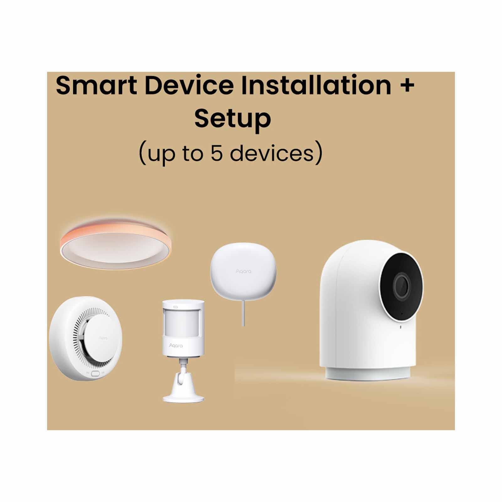 AQARA Smart Device Installation + Setup (up To 5 Devices) SMART DEVICE INSTALLATION + SETUP (UP TO 5 DEVICES-image null