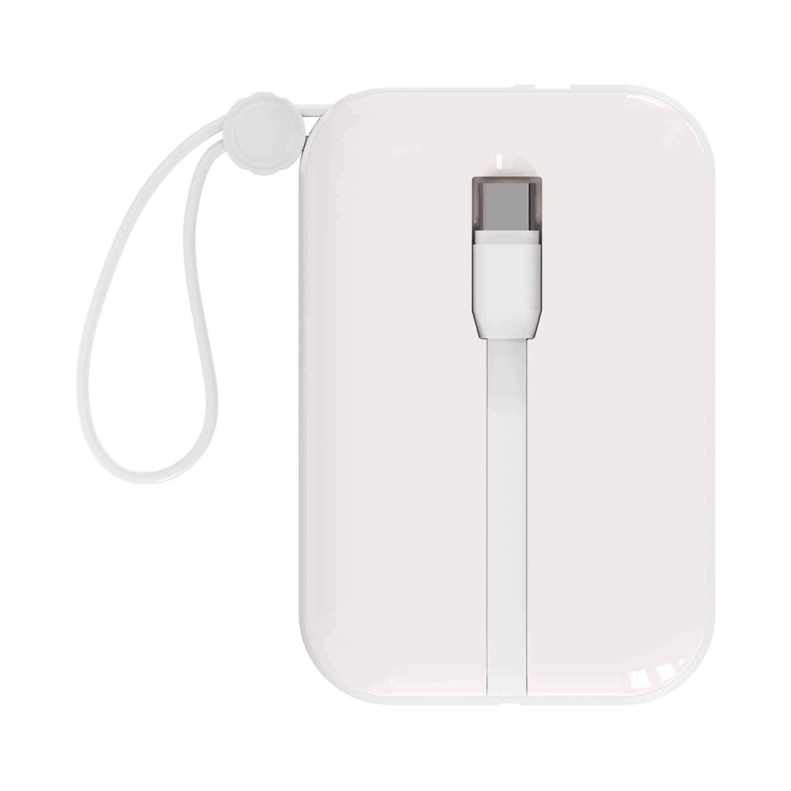 PHILIPS Powerbank 10000mah Super Mini Series With Cable 2c White DLP2228CW/00-image 2