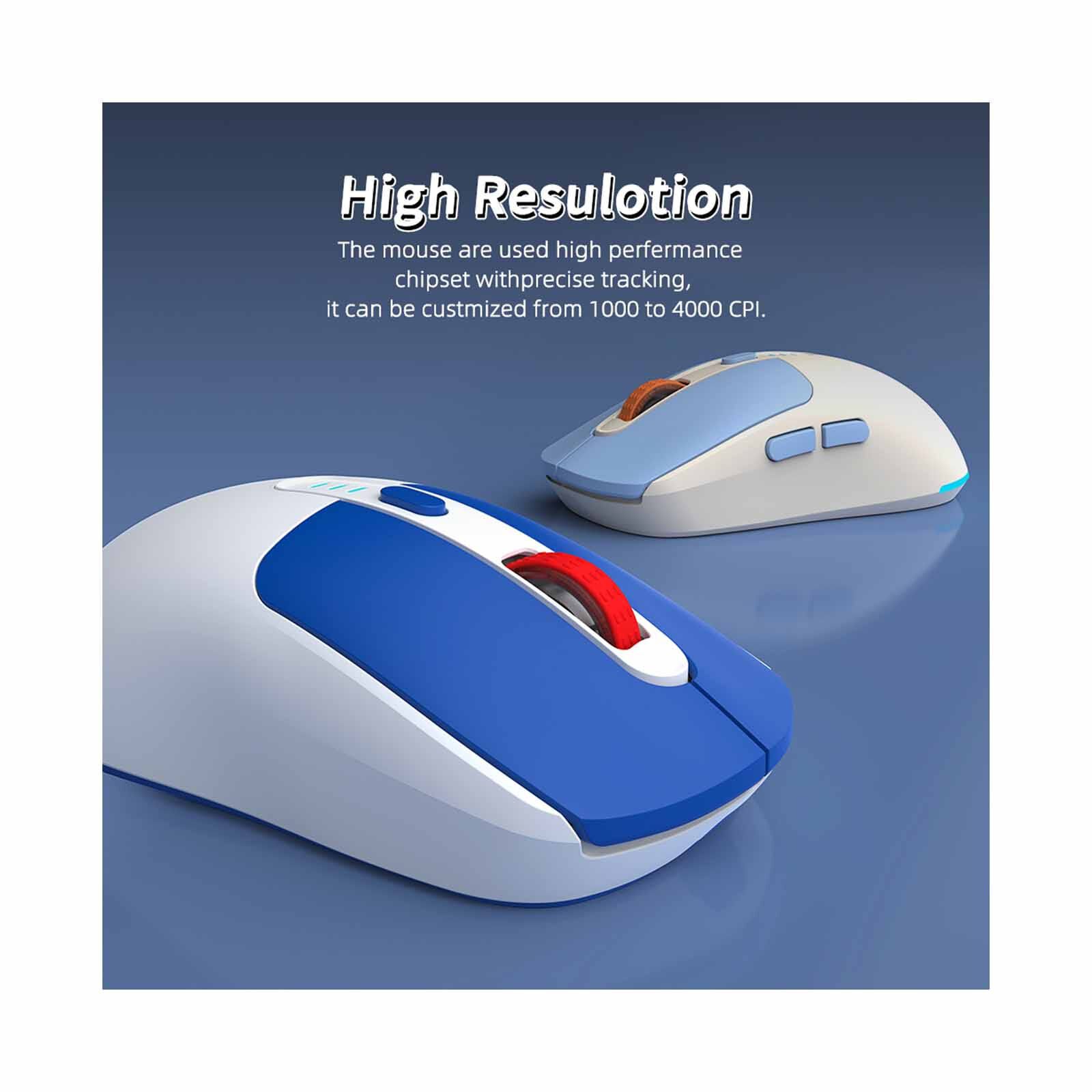 MICROPACK Lifestyle 2.4g Wireless Rechargeable Keyboard And Mouse Combo - Navy KM-269W-EN-NY-image 5