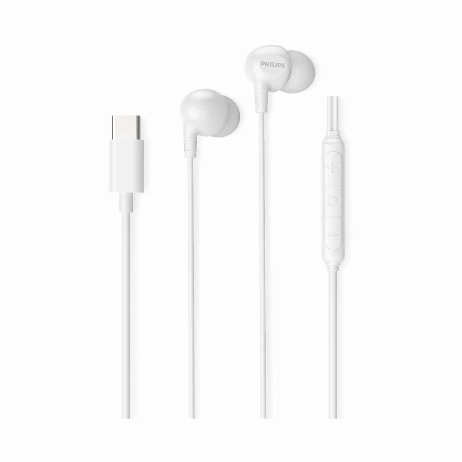 PHILIPS Wired In-ear, 1.2m, 10mm Neodymium Driver, Built-in Mic, Play/pause Button TAE2100WT/97-image 2