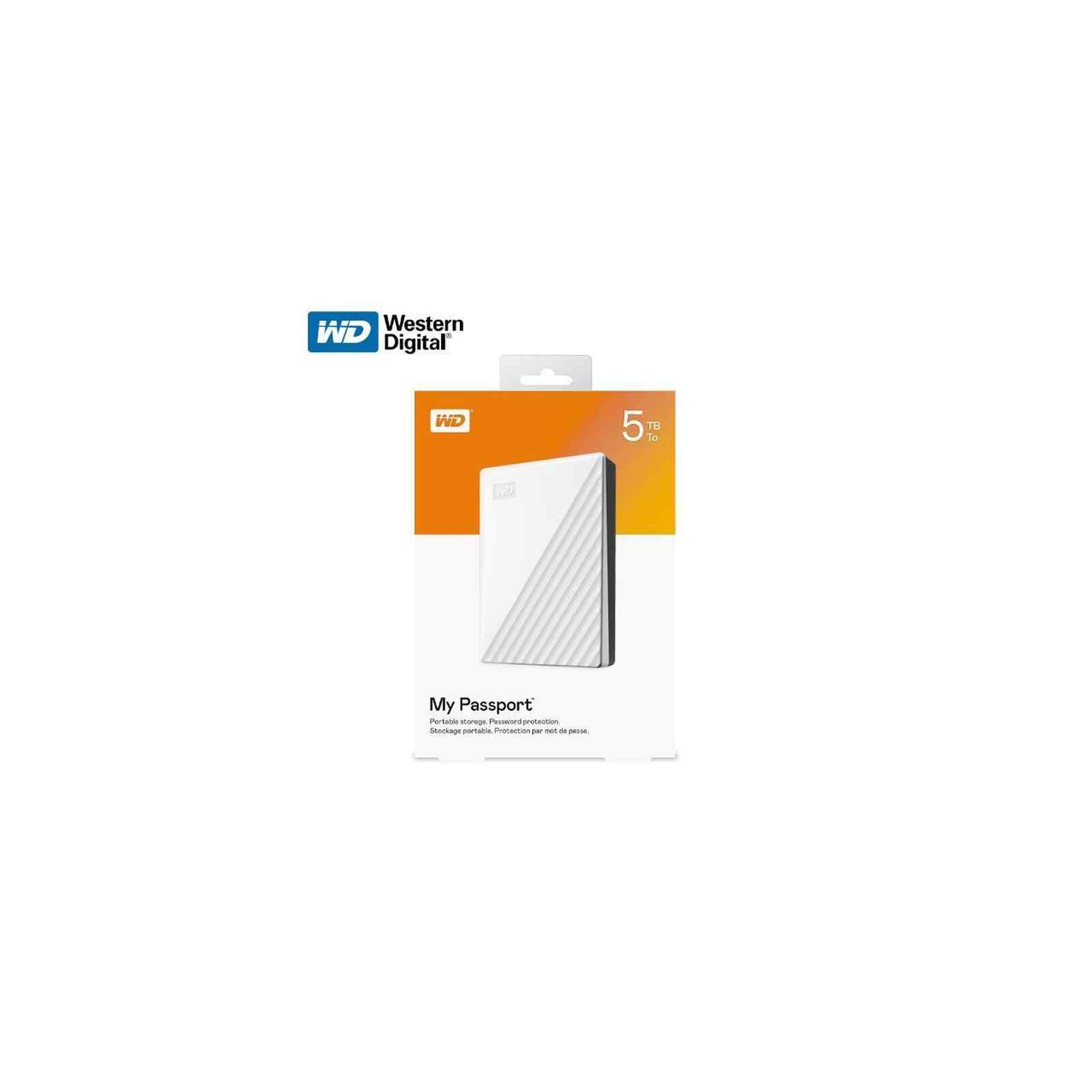WESTERN DI My Passport 5tb White Worldwide -new Id WDBPKJ0050BWT-WESN-image null