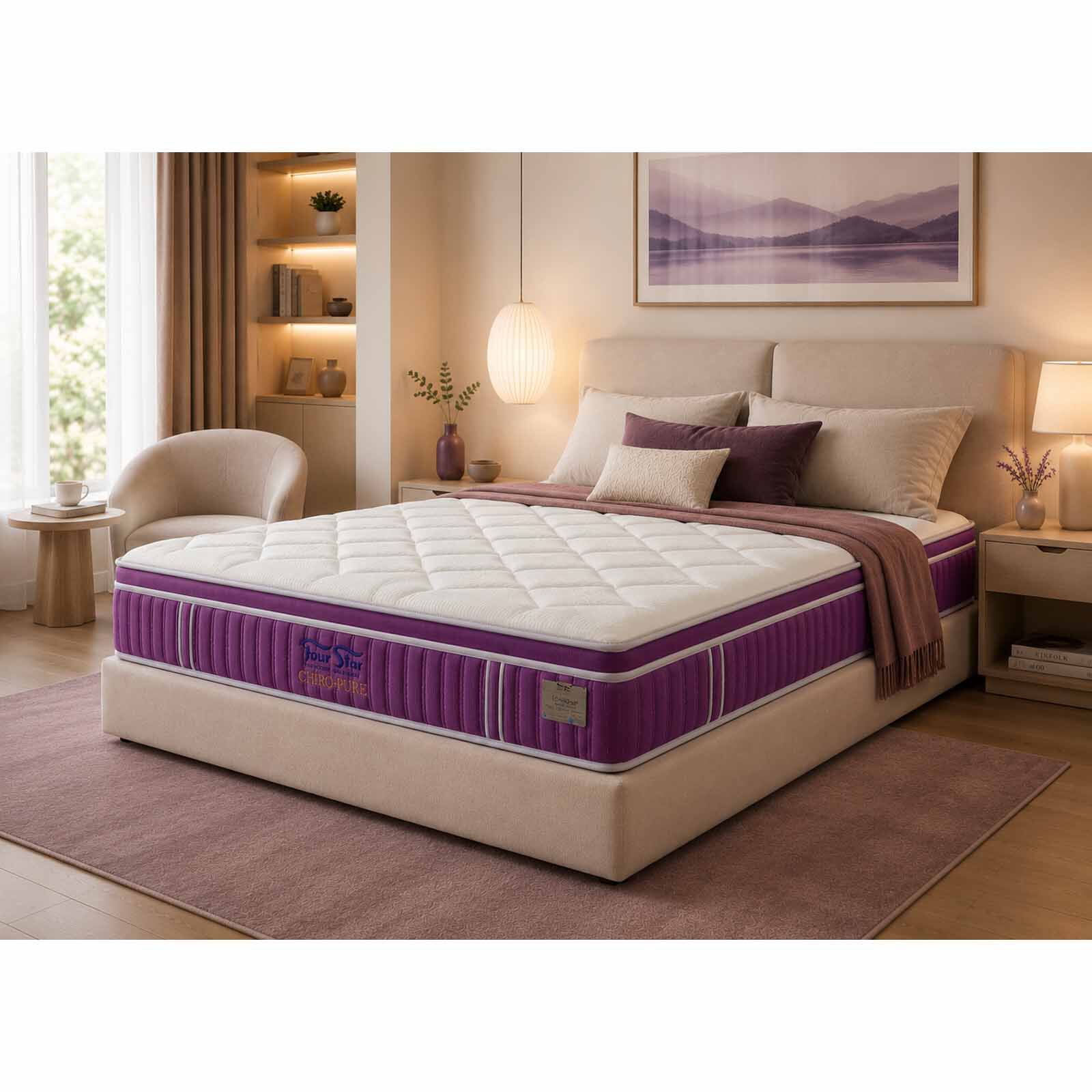 FOUR STAR Super Single Size Mattress CHIRO EARTH