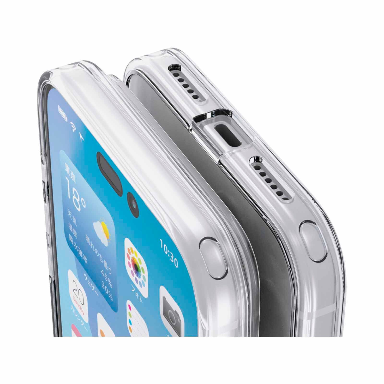 ELECOM Iphone 17 Pro Max Hybrid Case Glass Standard With Metal Ring PM-A25DHVCG1CR-image 2