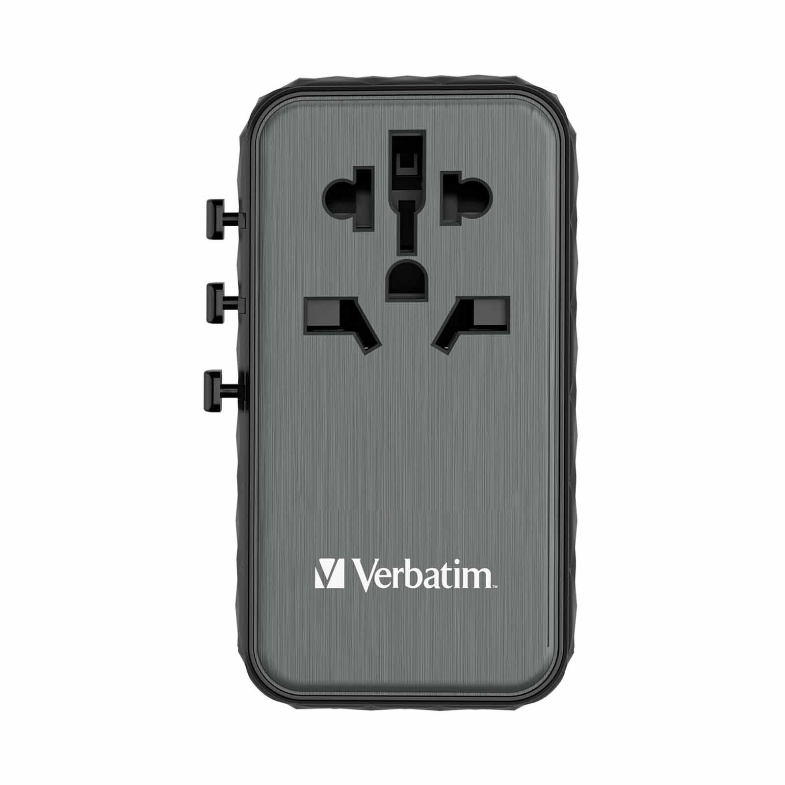 VERBATIM Uta-06 Gan Iii Universal Travel Adapter With 2 X Usb-c Pd 100w & Qc 4.0+ / 2 X Usb-a Qc 3.0 VM32121-image 3