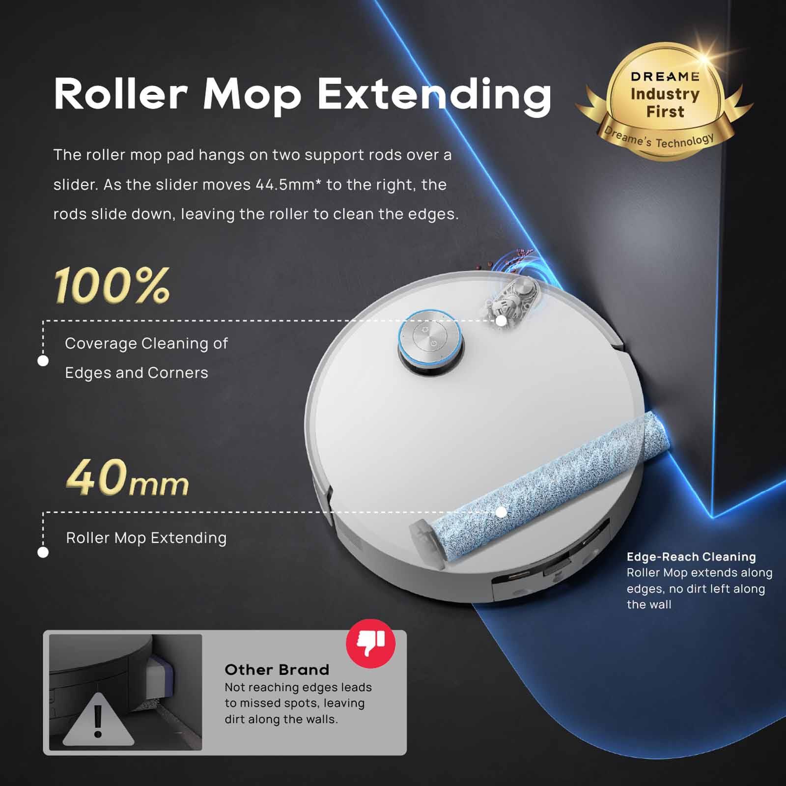 DREAME Aqua 10 Roller Robot Vacuum Cleaner DM-AQ10RL-GL-image 3