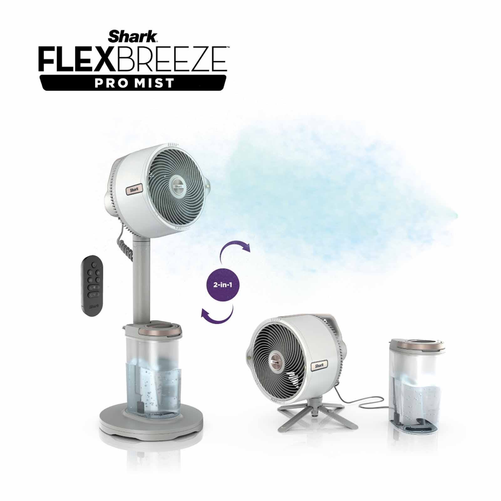 SHARK Flexbreeze Pro Mist Indoor & Outdoor Fan With Water Tank (white) FA300SMWH