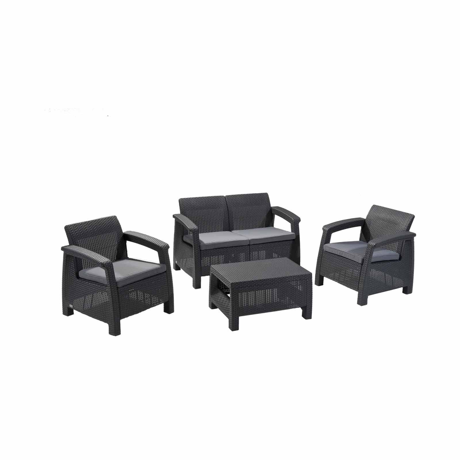KETER Corfu Set Grey Colour (exclude Installation) D-KT-52-3505