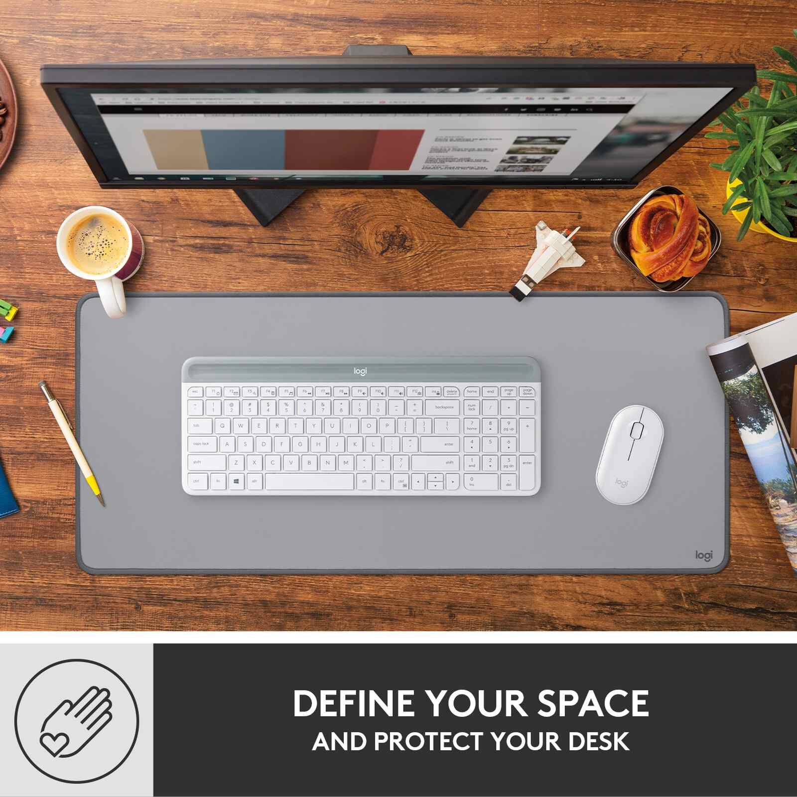 LOGITECH Desk Mat Studio Series - Mid Grey 956-000046-image 2