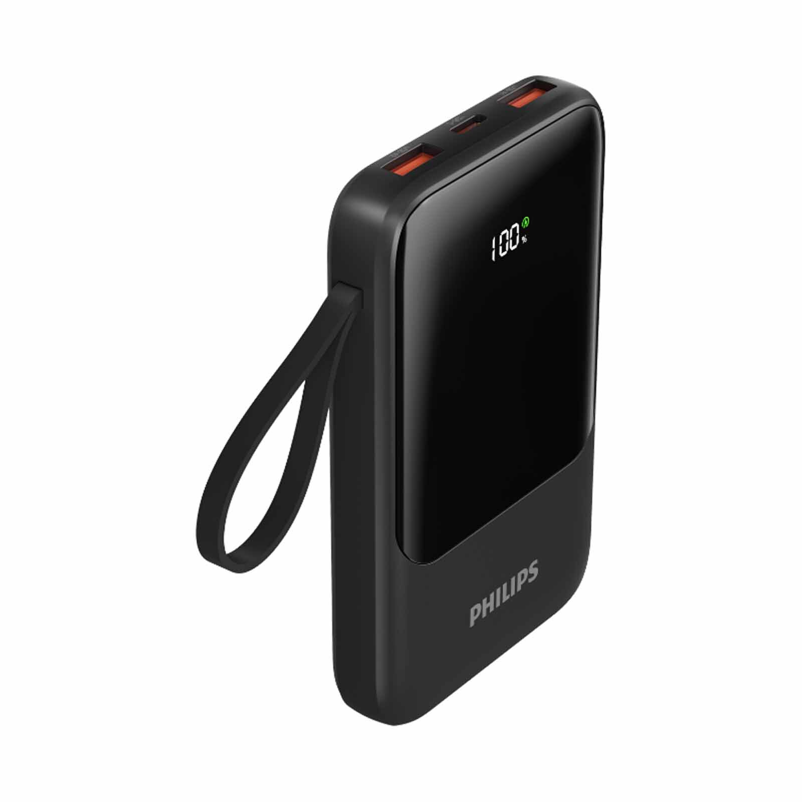 PHILIPS 10000mah 22.5w Powerbank With Usb-c Lightning Micro Usb Usb-a Cables Ccc DLP2223B/97-image 3