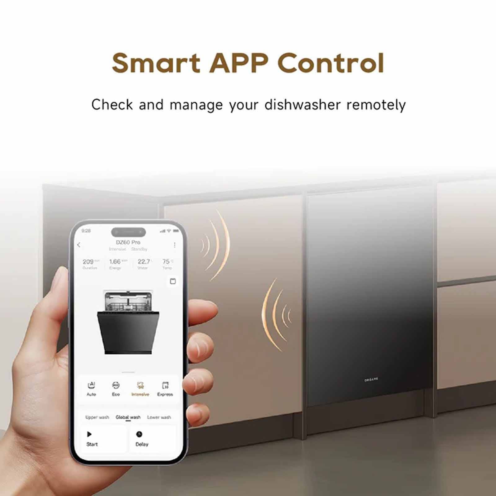 DREAME Fully Integrated Dishwasher - 15 Place Setting (exclude Installation) DZ60 PRO-image 9