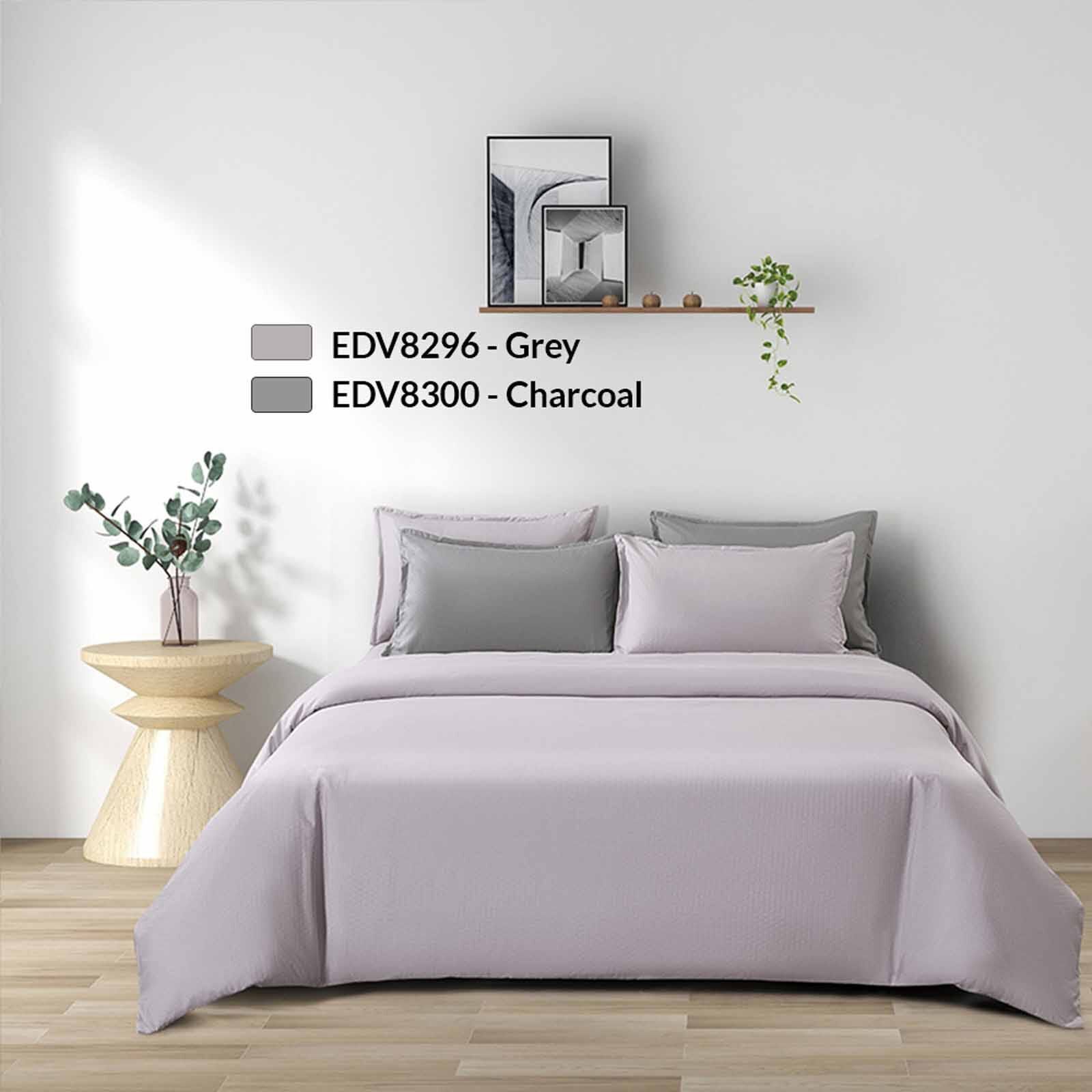 EPITEX Fitted Sheet Set - Dobby (online Only) Grey - King SILKYSOFT