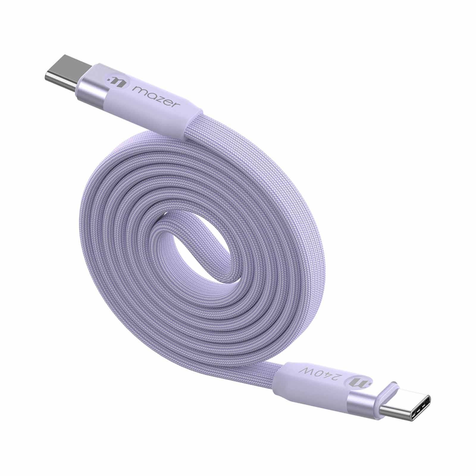 MAZER Infinitelink Cobra3 Flat Magnetic 1m/240w Roll Cable-lavender M-COBRA30-LD