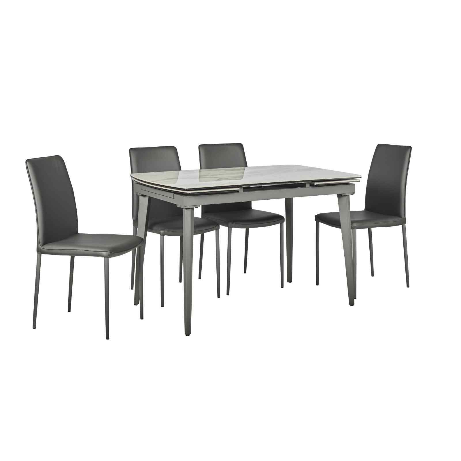 5 Piece Extendable Dining Set KLOSE-image 2