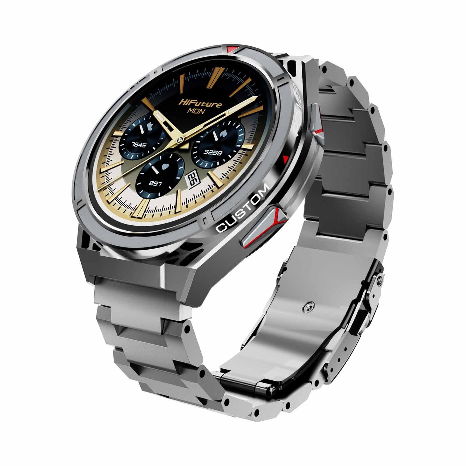 HIFUTURE Active - Silver Bluetooth Smartwatch With Gps And Heart Rate Function HSSW9SL-image 3