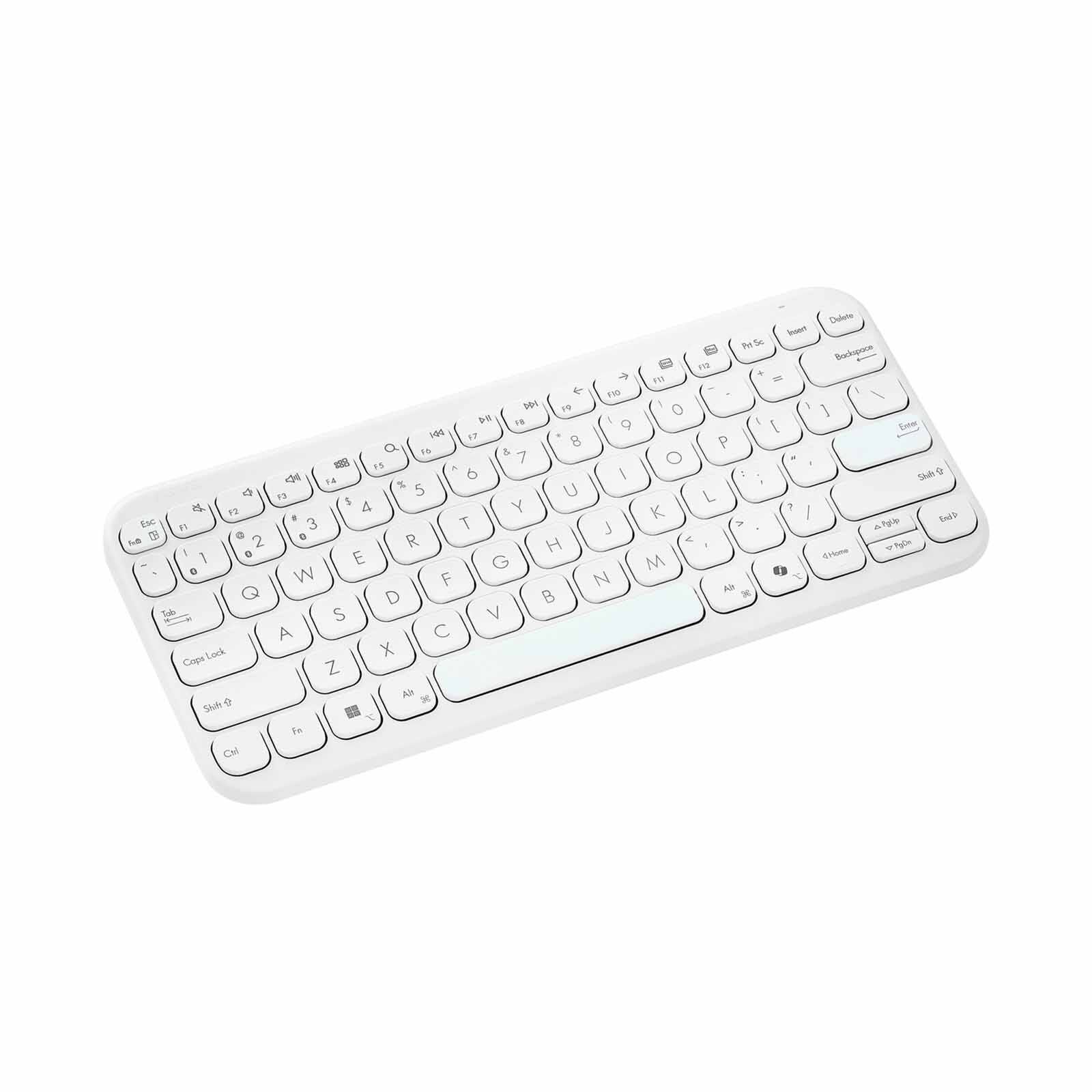 ASUS Marshmallow Keyboard Kw100 - Iridescent White KW100 KEYBOARD/WH/US-image 2