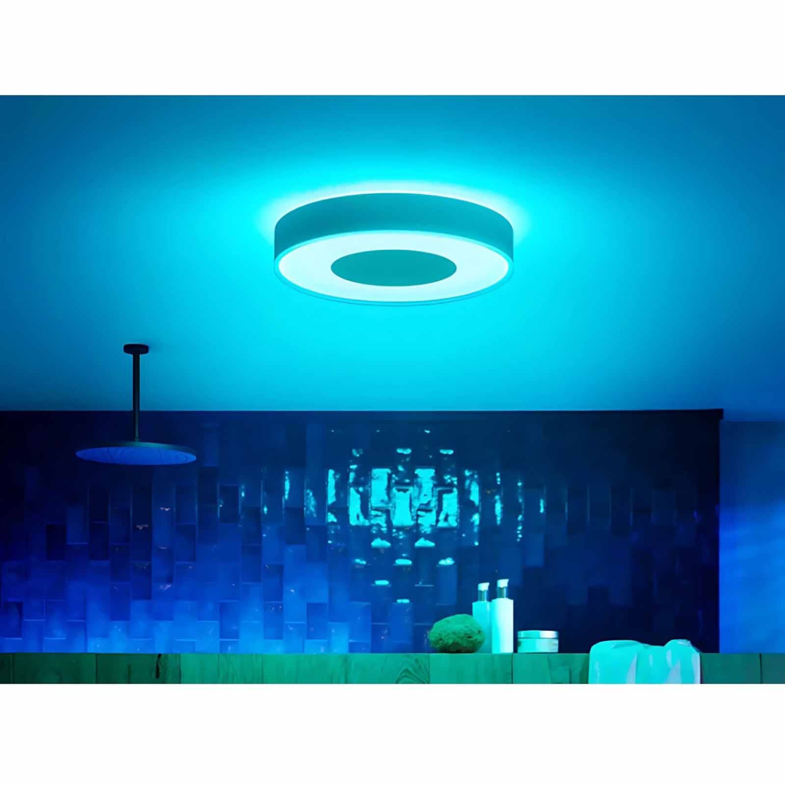 PHILIPS HU White And Color Ambiance Xamento Large Ceiling Lamp White 52.5w 3700 Lm (size: 425 X 425 X 84 Mm) Ip 915005997901-image 3