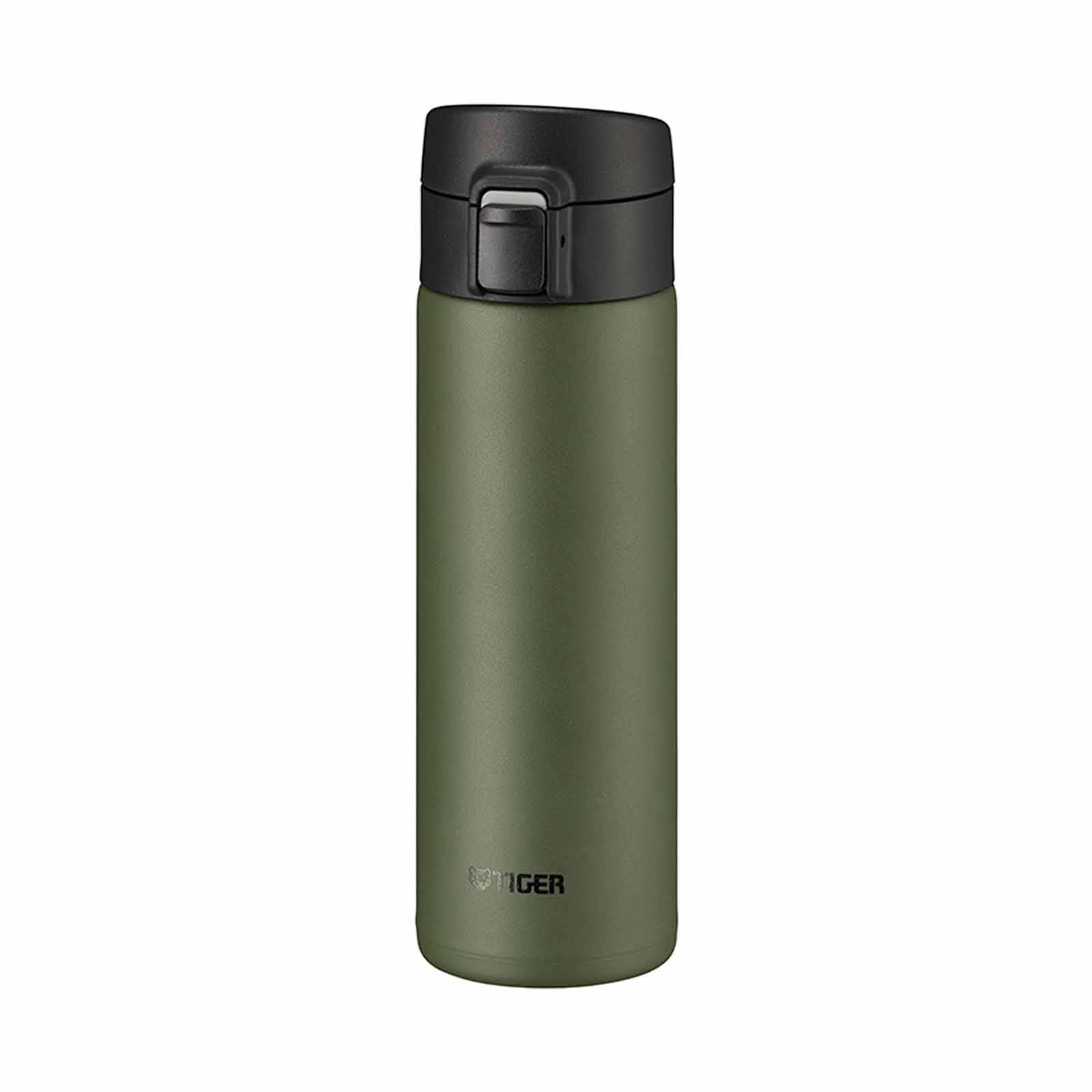 TIGER 0.48lt Push Button Lid Stainless Steel Bottle (moss Green) MKA-K048 (GK)-image 1