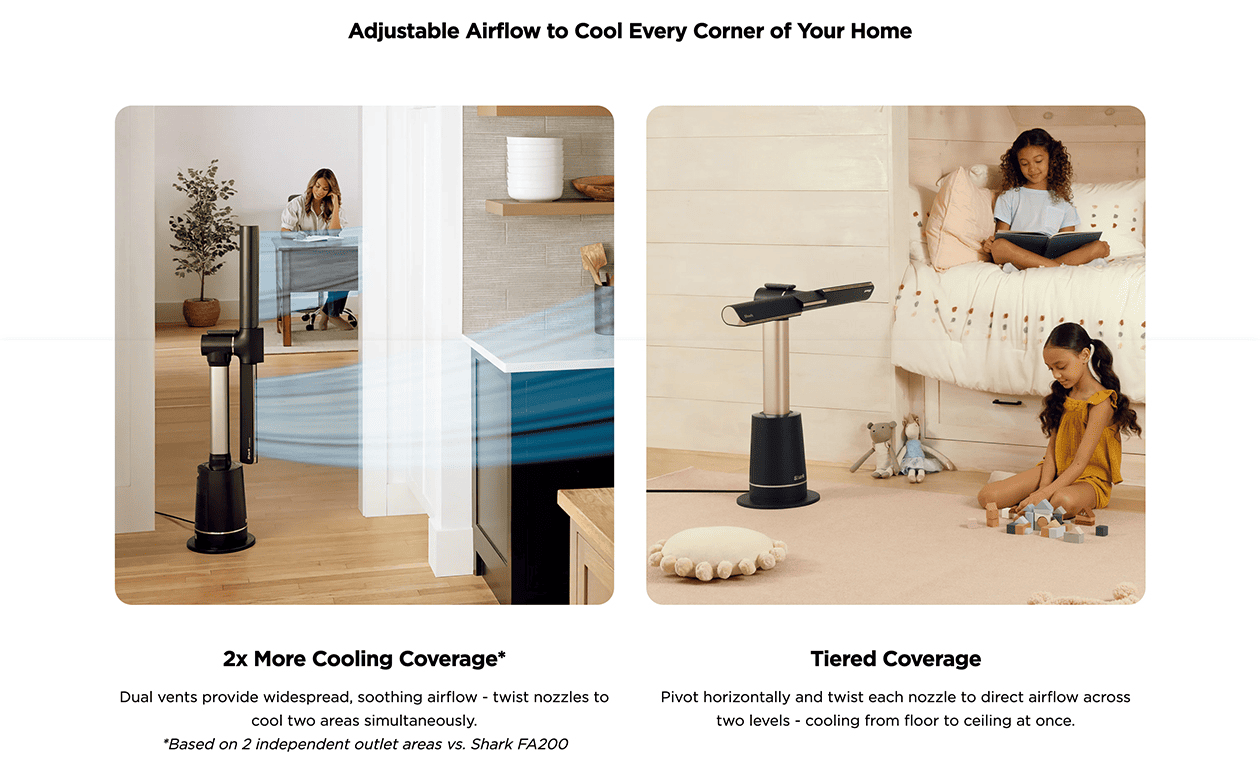 Adjustable Airflow to Cool Every Corner of Your Home