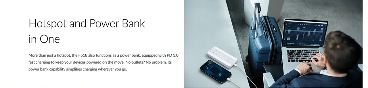 Hotspot and Power Bank in One