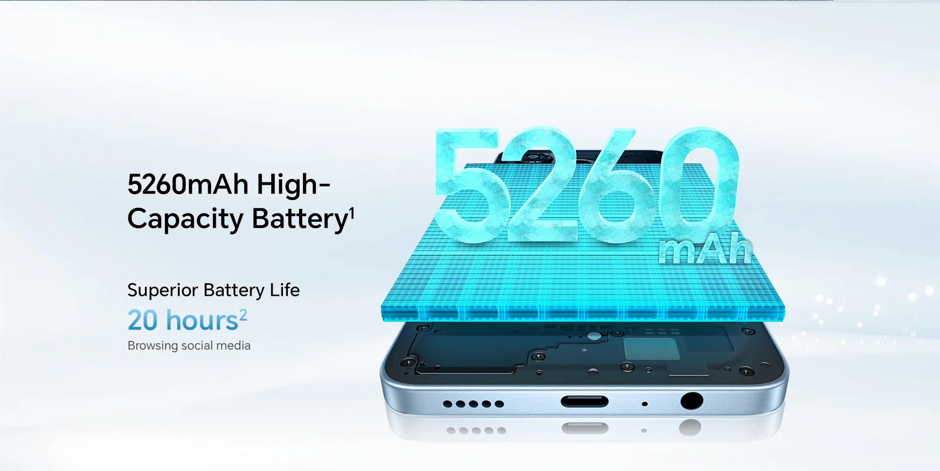 5260mAh High-Capacity Battery