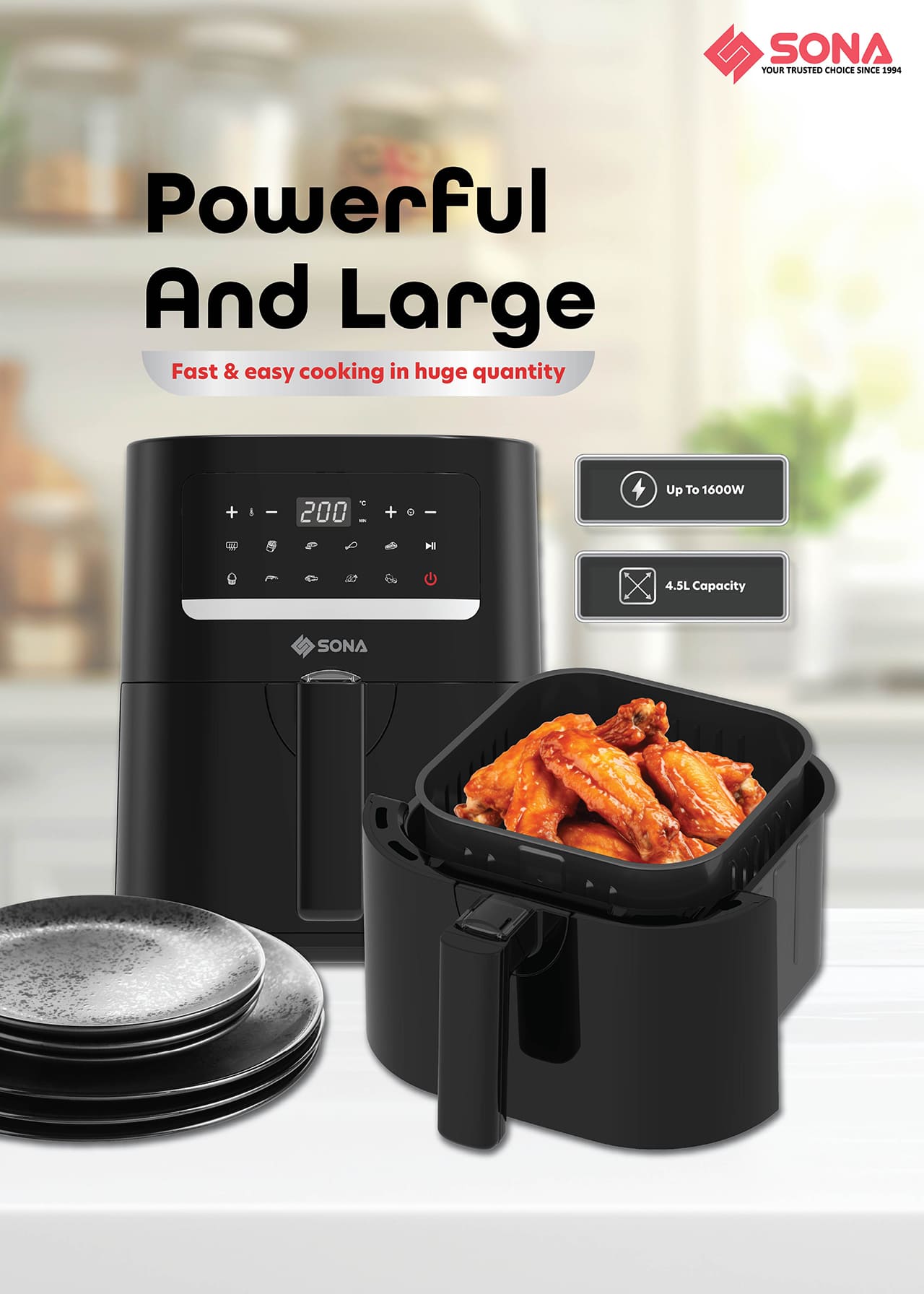 Fast & easy cooking in huge quantity