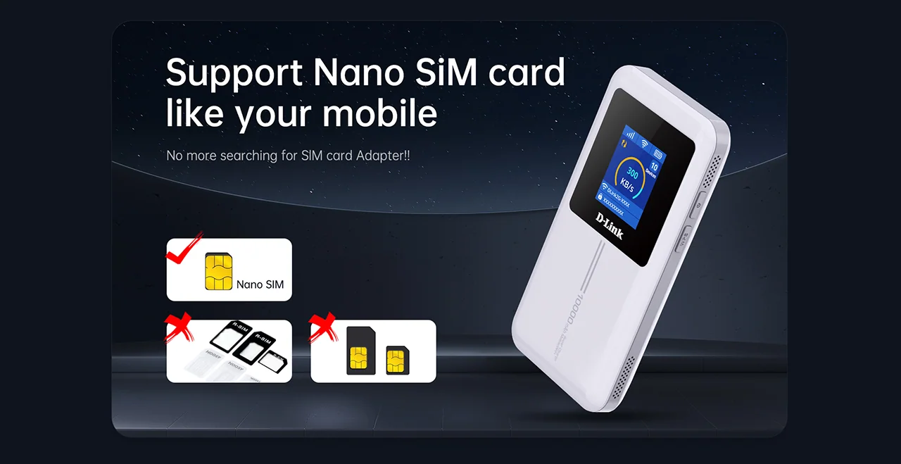 Support Nano SiM card like your mobile