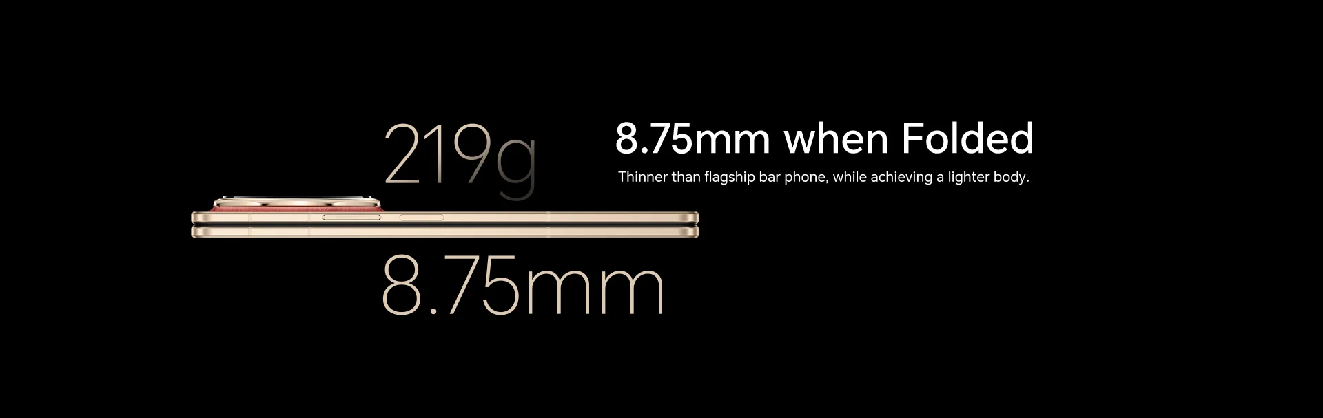 8.75mm when Folded