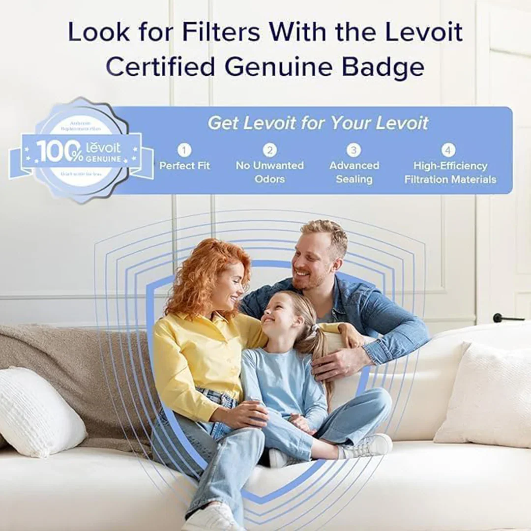 Look for Filters With the Levoit Certified Genuine Badge