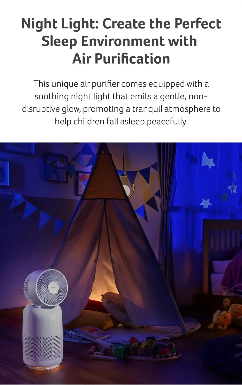 Night Light: Create the Perfect Sleep Environment with Air Purification