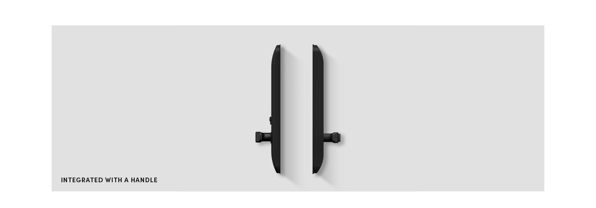 Integrated with a handle