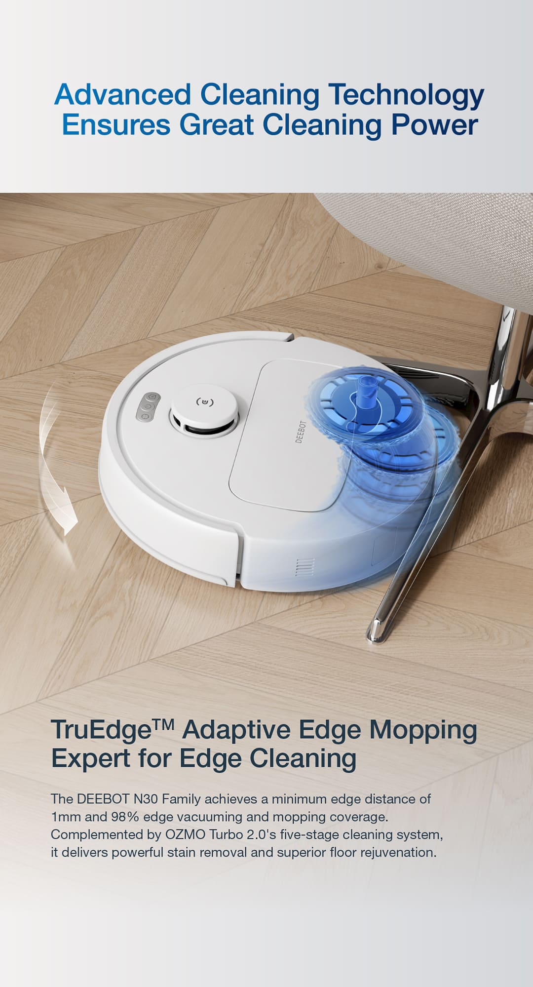 Advanced Cleaning Technology Ensures Great Cleaning Power