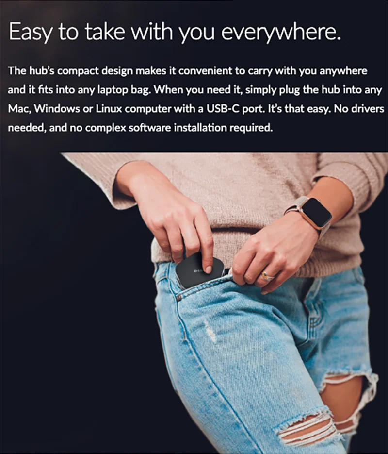 Easy to take with you everywhere.