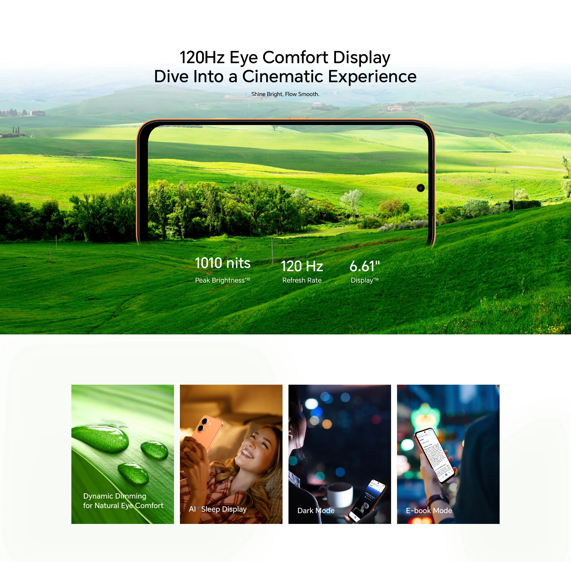 120Hz Eye Comfort Display Dive Into a Cinematic Experience
