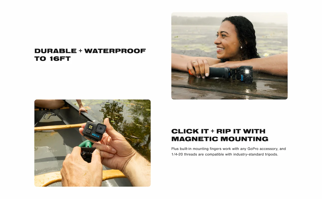 DURABLE + WATERPROOF TO 16FT