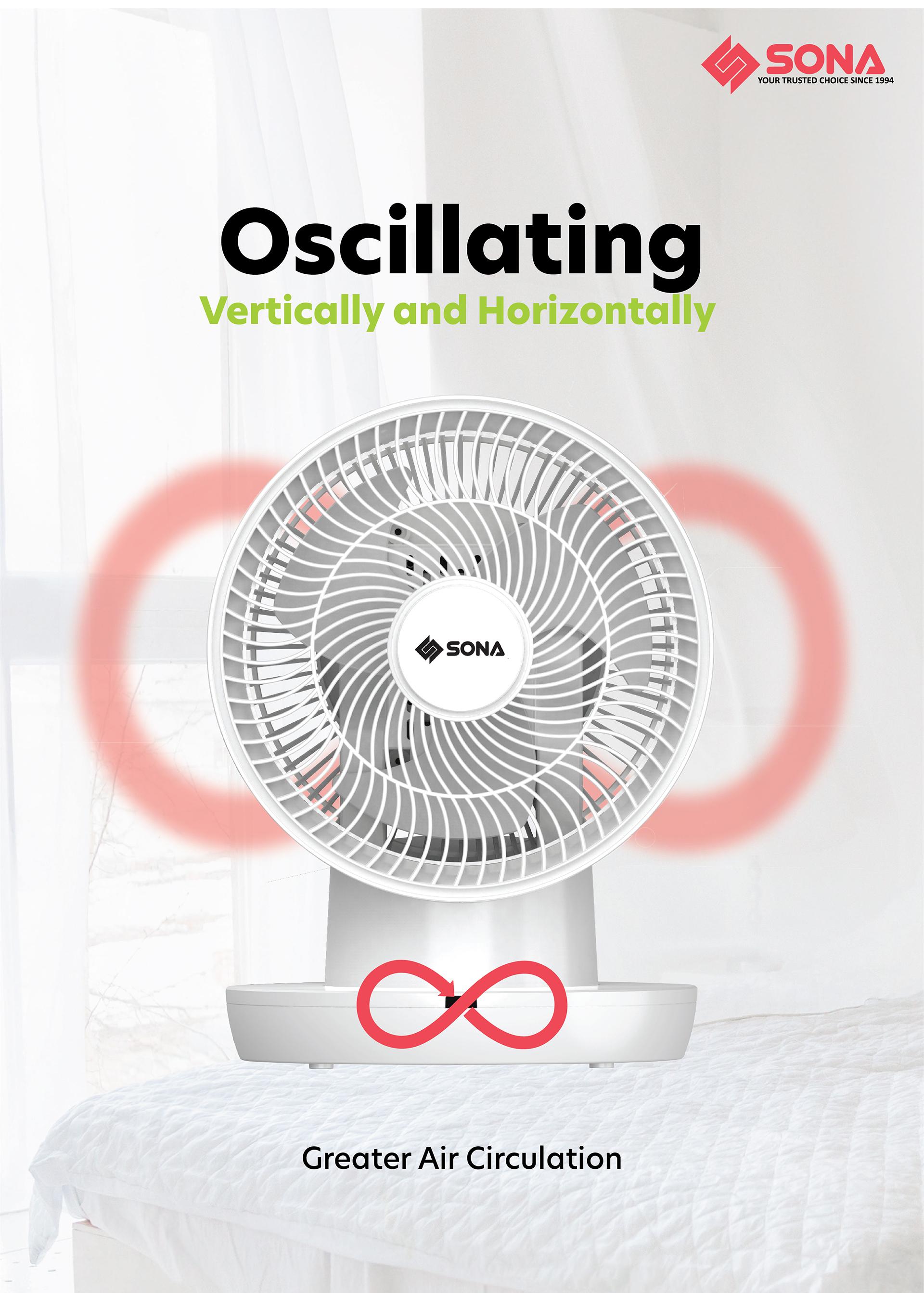 Oscillating vertically and horizontally