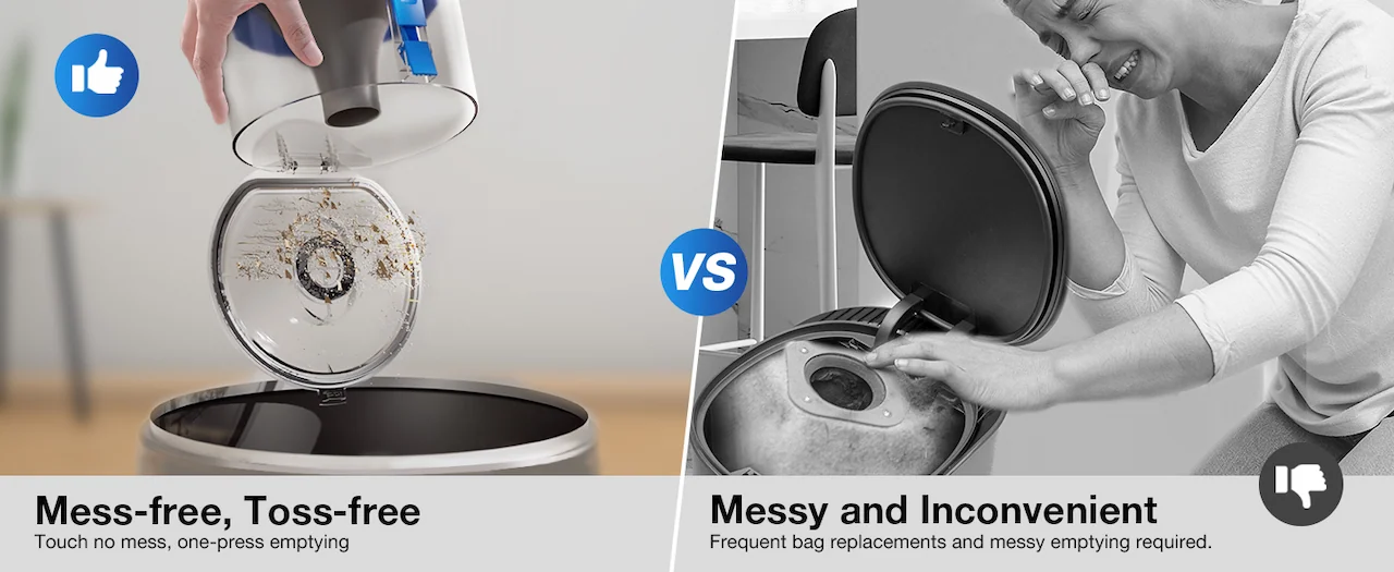 Mess-free, Toss-free
