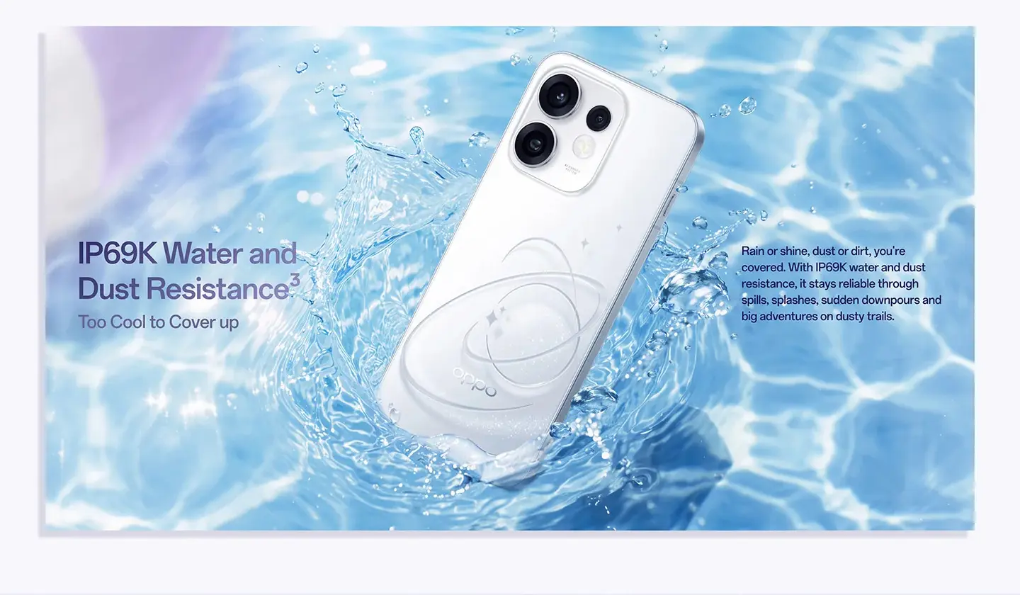 IP69K Water and Dust Resistance